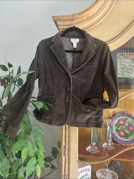 Talbots Jackets & Blazers - Talbots Corduroy Blazer Jacket in Chocolate Brown With Stretch Fabric Size 8